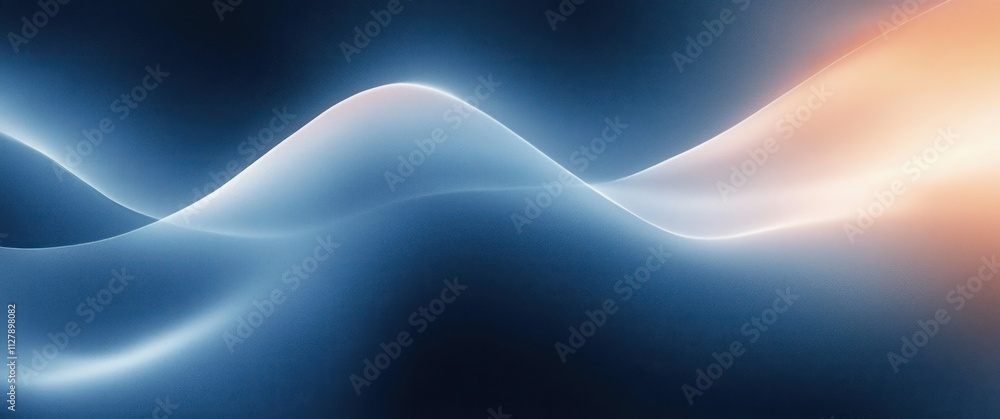 Poster soft blue gray abstract background gradient smooth flowing design elegant technology texture