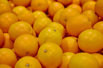 Full frame shot of orange in market