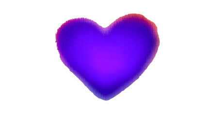 blurred heart transparent background