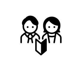 新入社員のアイコンイラスト　ベクター
