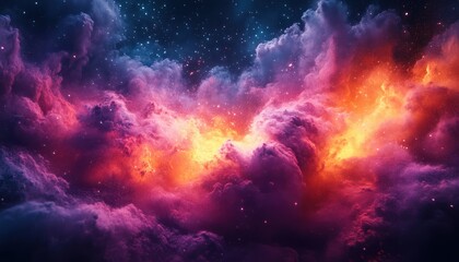 Naklejka premium Colorful Paint Explosion Abstract Expressionism Art Design