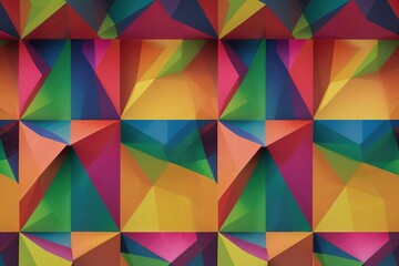 Vibrant Colorful Geometric Background Design Ideas