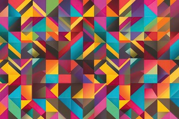 Vibrant Colorful Geometric Background Design for Creative Projects