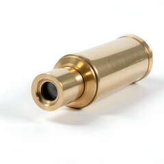 Elegant brass telescope  a timeless instrument for exploration and discovery, photography of still life concept.