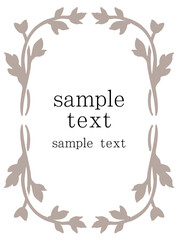 クラシックフレームベクターイラスト