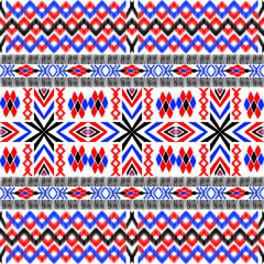 Ikat tribal chevron embroidery pattern seamless,Native element traditional vector print motif,folk style,Design for clothing,scarf,shawl,fabric,sari,batik,sarong,carpet,blanket,woven, wrap,decoration.