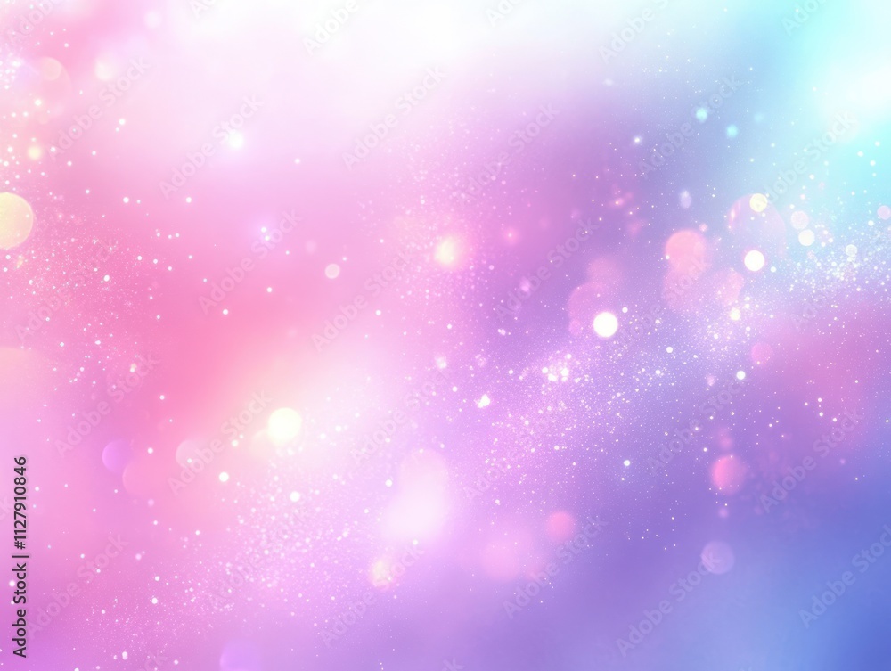 Aufkleber dreamy abstract background with soft pastel colors and ethereal light bokeh effects
