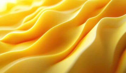 Obraz premium Abstract yellow wavy fabric texture background.