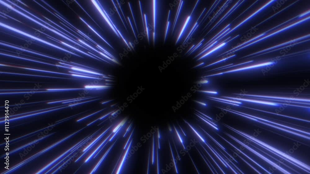Canvas Prints hypnotic violet lines stream forward like beams of light in motion, mimicking the speed of venus and