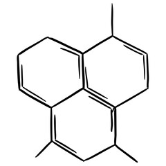 Chemical Structure Handdrawn Illustration
