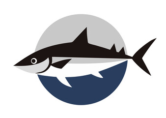 Obraz premium シンプルなマグロのマーク