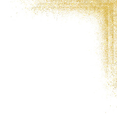 Gold Glitter corner Border 