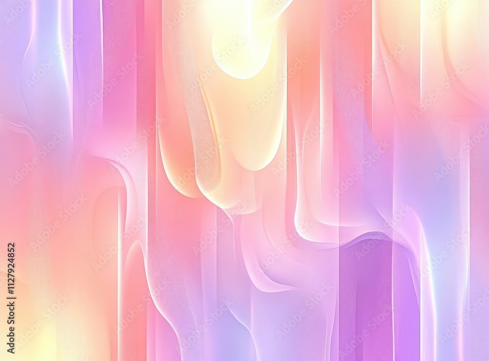 Aufkleber pastel color abstract seamless pattern with smooth lines and soft gradients