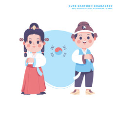 cute korean kids cartoon character