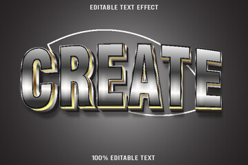 Create editable text effect 3d emboss elegant style
