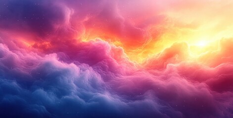 Fototapeta premium Pastel Gradient Background in Purple Pink Blue and White Soft Abstract Watercolor Design