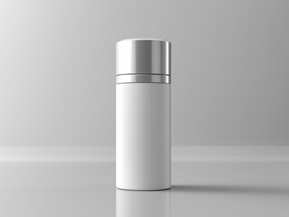 Minimalistic White Skincare Tube with Clean Design, Ideal for Cream, Lotion, or Serum, Isolated on Neutral Background, Perfect for Beauty and Personal Care Branding or Product Packaging