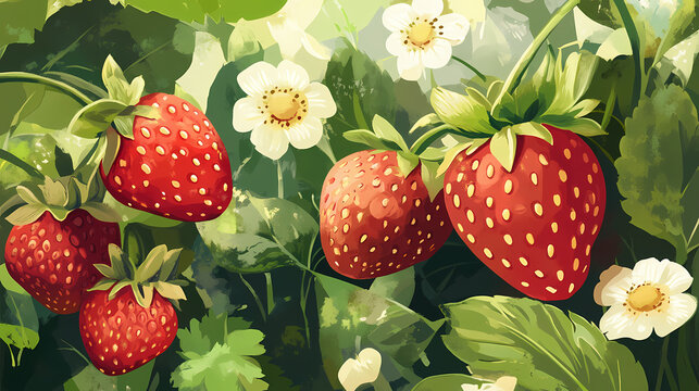 Fresas. Fresco. Illustration