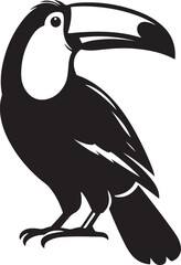 Toucan vector art, Toucan silhouette vector illustration design © Hai