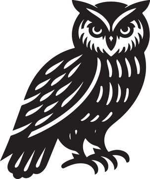 recommend clip art: Owl Silhouette vector, Standing Owl vector, Owl line art