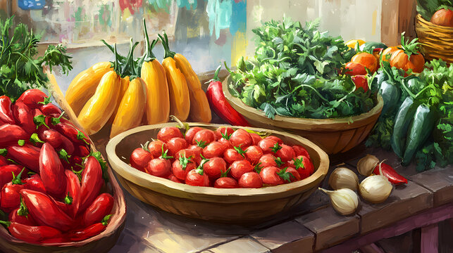 Aipo fresco, salsa e endro no mercado como fundo alimentar natural. Fresco. Illustration