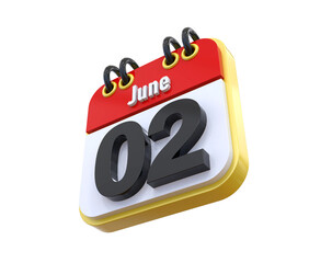 Calendar June Date 02