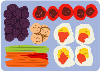 meal prep illustration