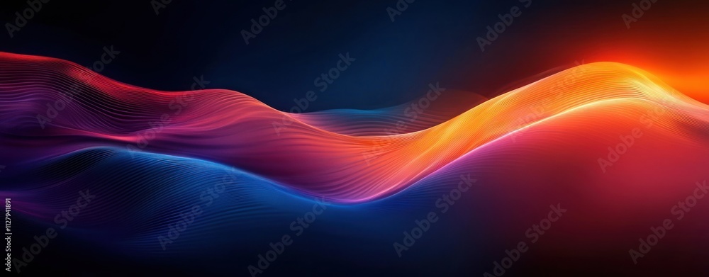 Aufkleber fluid motion wave design background