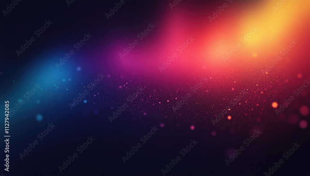 Poster vibrant colorful abstract gradient background soft focus impressionist art bokeh dreamy design