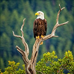bald eagle on a branch