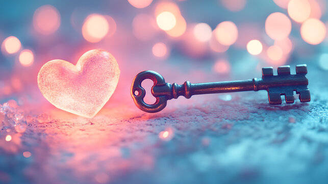 heart shaped key