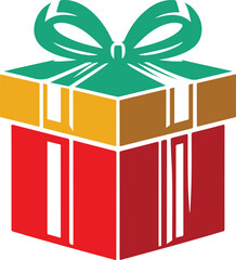 Gift Box vector, Gift Box silhouette vector illustration