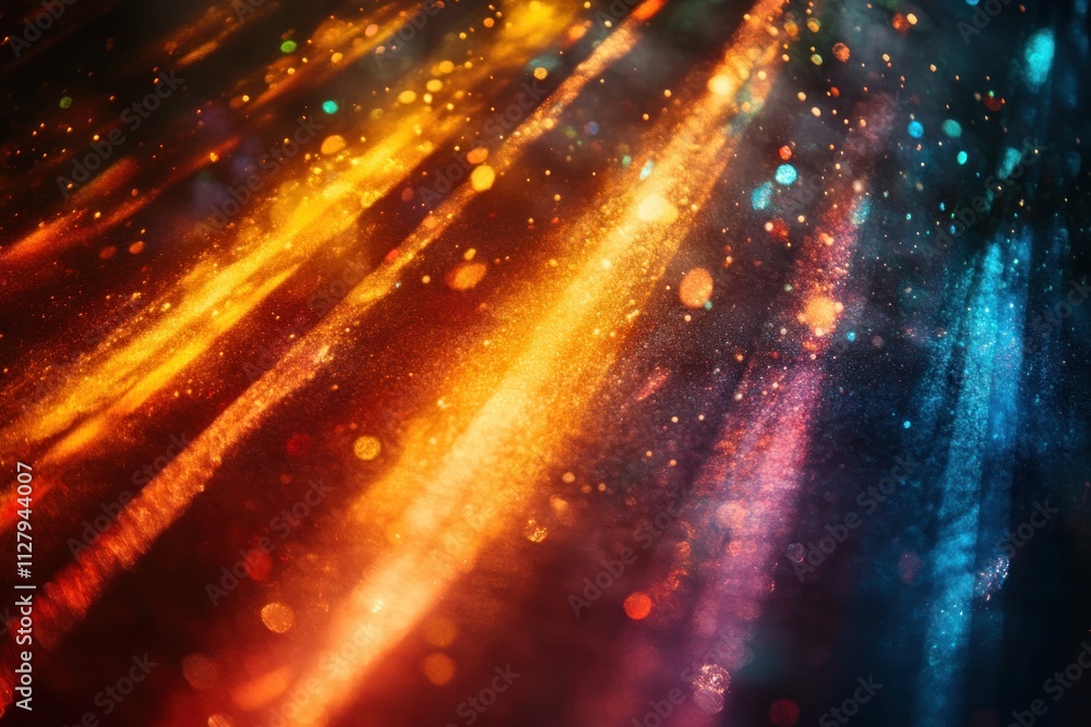 Poster sunlight spectrum prism flare abstract background