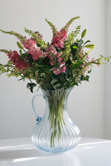 AI generative. Beautiful a flower vase image, classic style on white background. 4