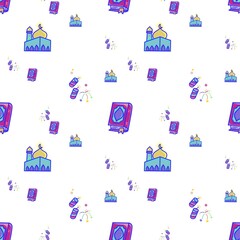 Pattern happy eid mubarak ramadhan kareem