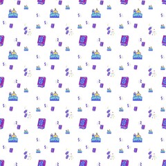 Pattern happy eid mubarak ramadhan kareem