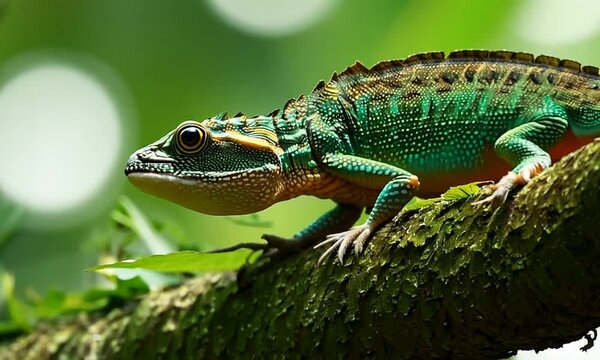 Iguana di ranting pohon 