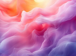 Obraz premium Sweet Pastel Abstract Flowing Shapes Frame Background for Decoration