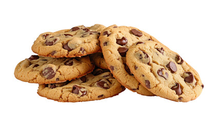 High-Quality PNG of  Chocolate chip cookie on transparent png Isolated on White Background &ndash; High Resolution