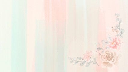 Serene Harmony of Peach An Abstract Illustration Featuring Lush Fruits, Delicate Leaves, and Blossoms for a Refreshing Aesthetic