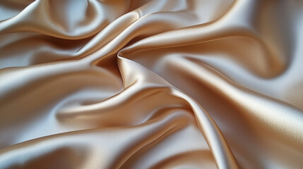 Fototapeta premium Light pale brown yellow silk satin. Gradient. Dusty gold color. Golden luxury elegant beauty premium abstract background.