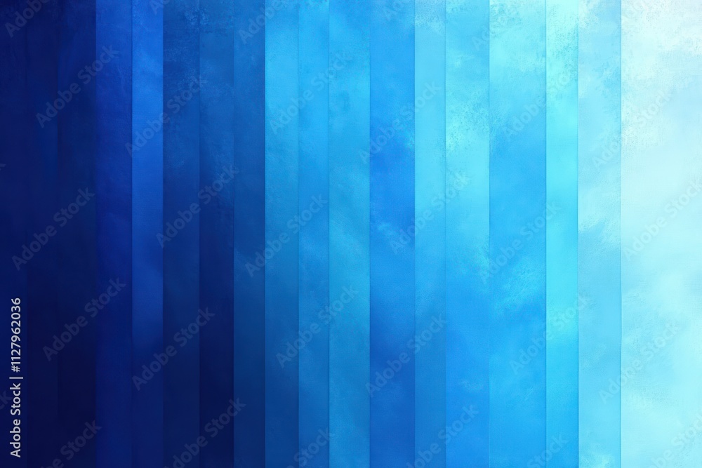 Aufkleber smooth blue gradient abstract design with ambient light and transparent background