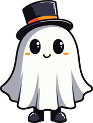 Coloring Ghost  vector illustration design