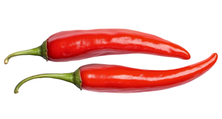 High-Quality PNG of Red chilli pepper isolated on white background, Red chilli on White Background With clipping path. – High Resolution