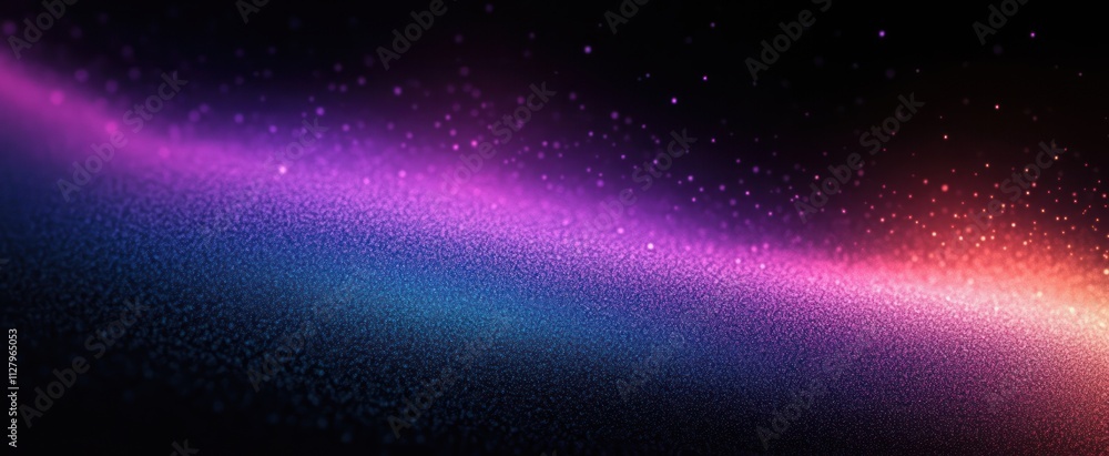 Poster vibrant abstract gradient background deep purple aqua black bokeh effect