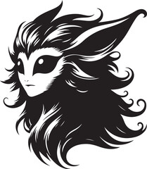 Zombie Head silhouette vector art, Zombie Head vector illustration design