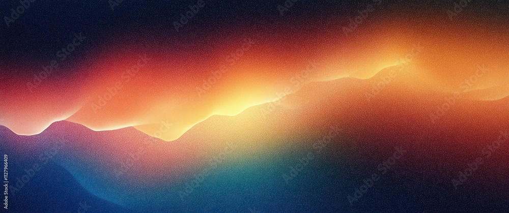 Aufkleber vibrant abstract gradient background with bold colors smoothly transitioning from dark blue to brigh