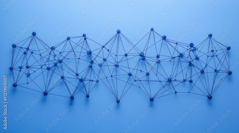 Poster abstract network connection concept.