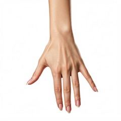 Single hand with heathy nails 