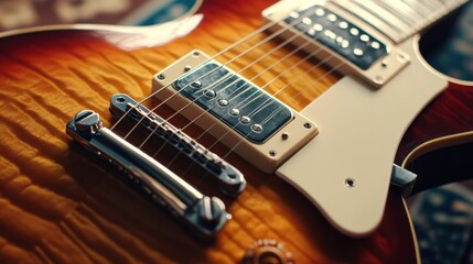 Les Paul-style electric guitar with chrome pickups. 